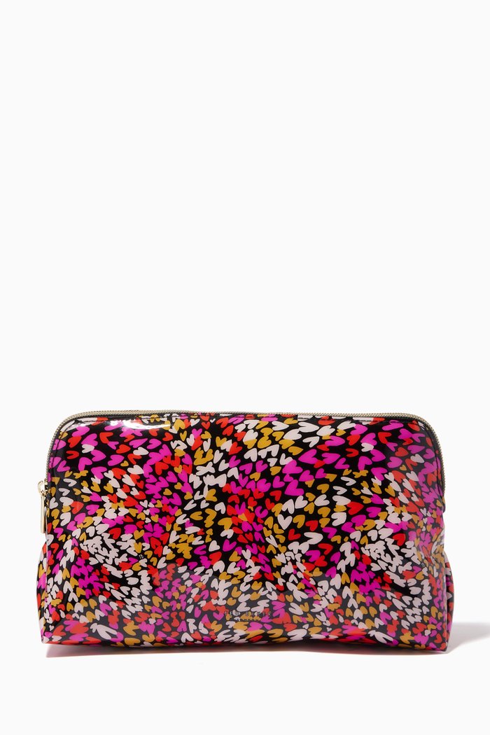 

Delaa Washbag in Love Heart Vinyl, Black