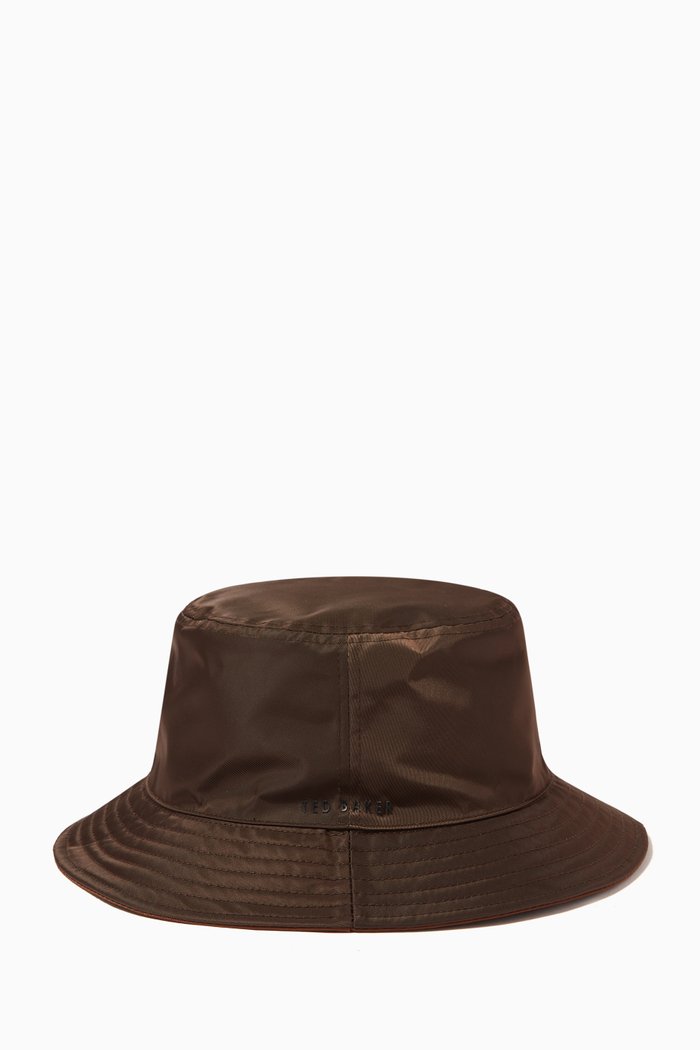 

Puddle Bucket Hat in Nylon, Brown