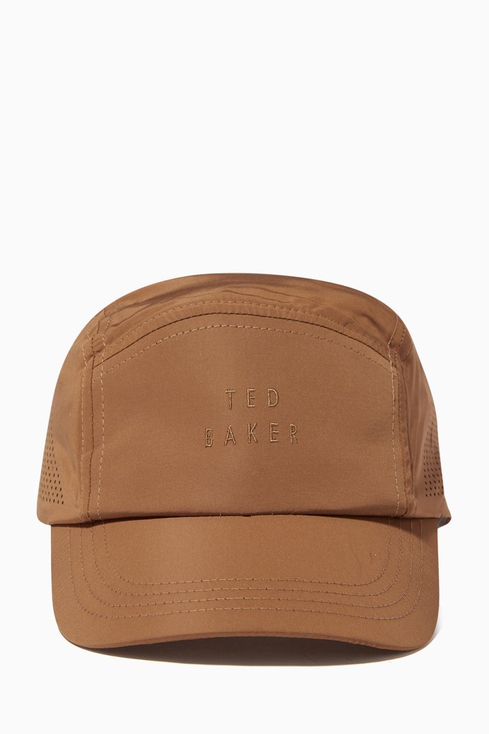 

Saline Perforated Cap in Microfibre, Brown