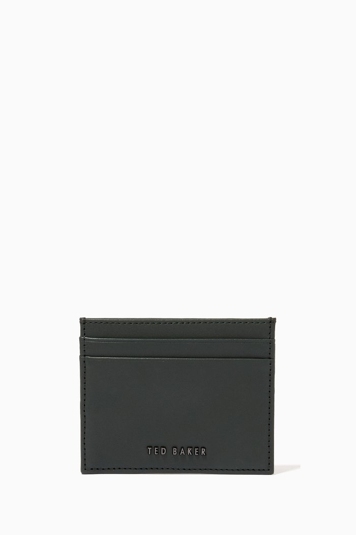 Sonick Cardholder in Leather, Green