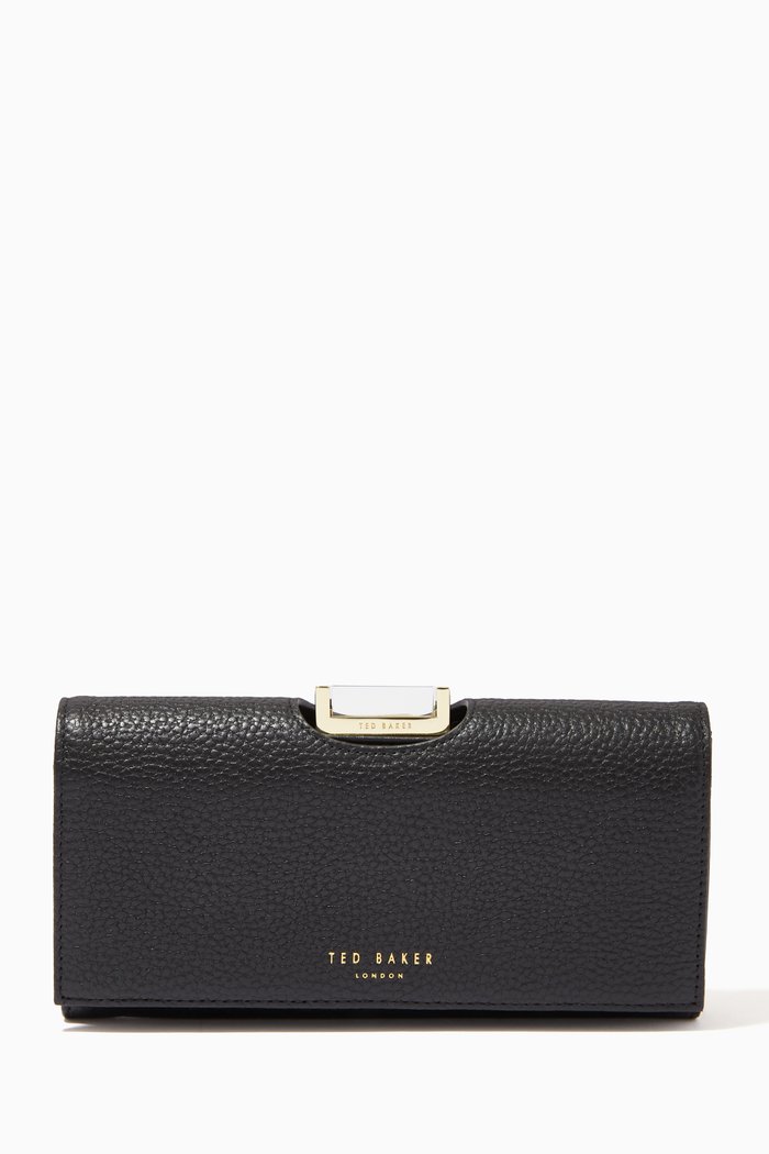 

Bita Large Bobble Purse in Leather, Black