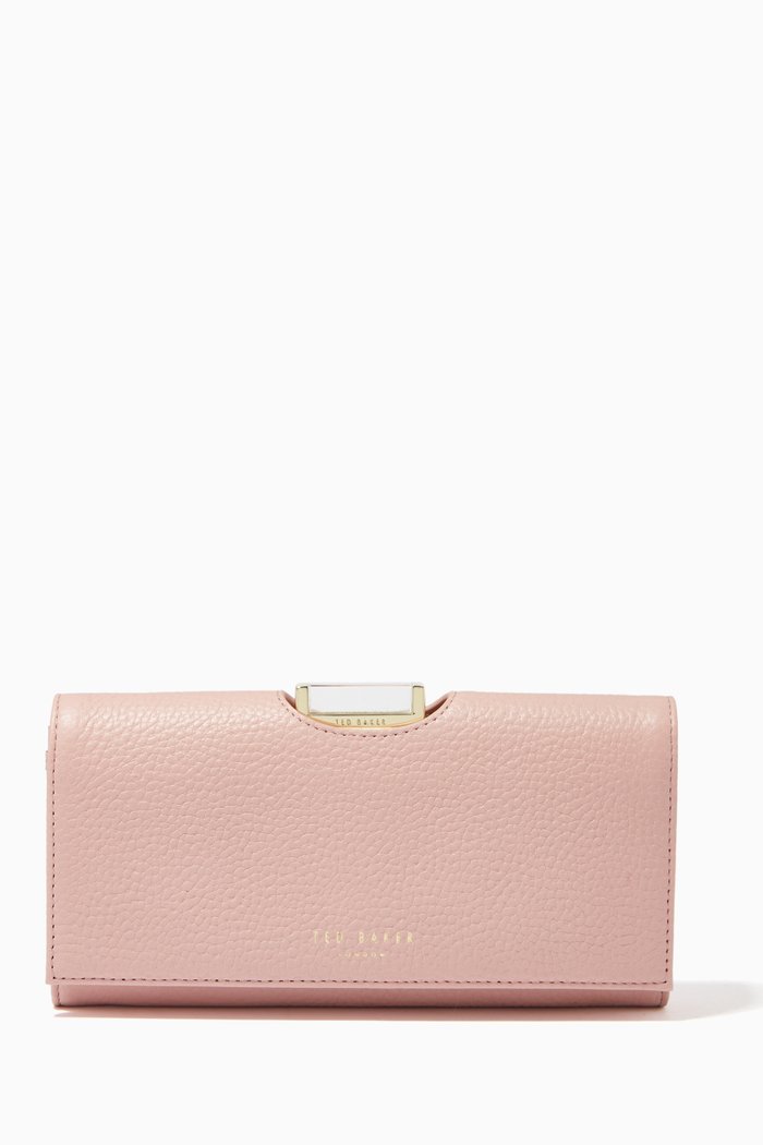

Bita Large Bobble Purse in Leather, Pink