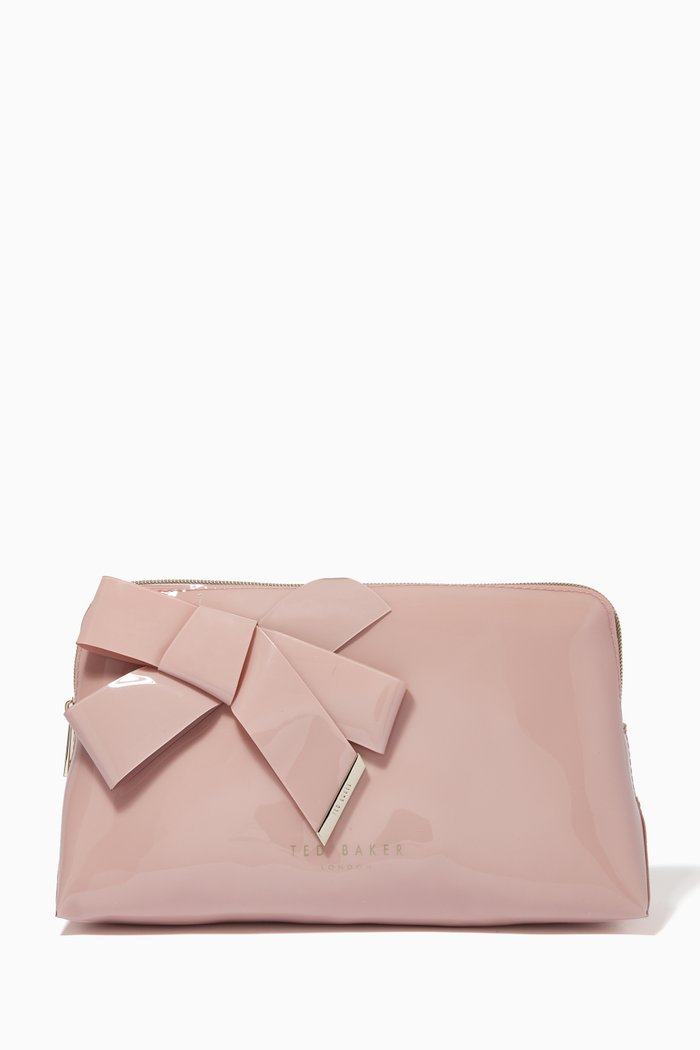 

Nicco Washbag with Knot Bow in PVC, Pink