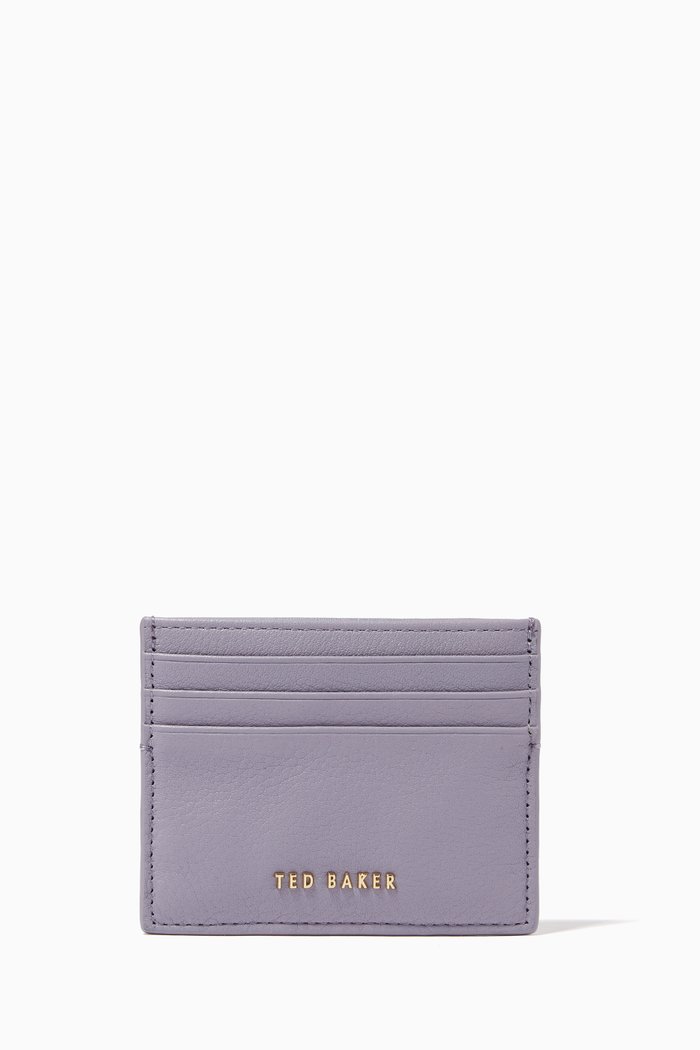 

Solen Card Holder in Leather, Grey