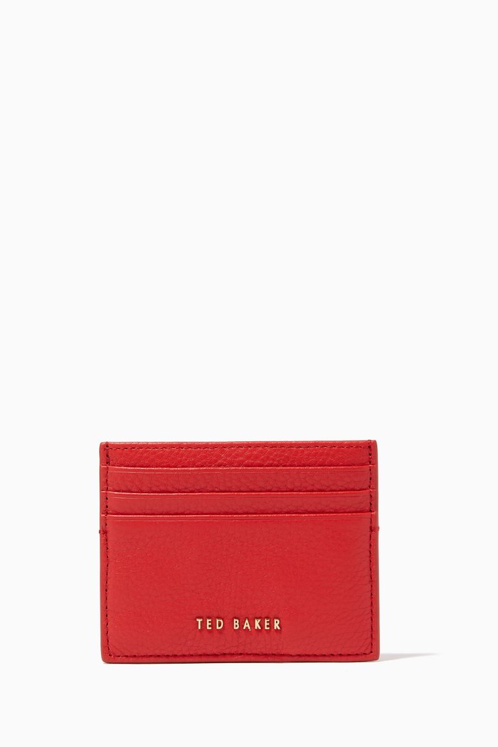 

Solen Card Holder in Leather, Orange