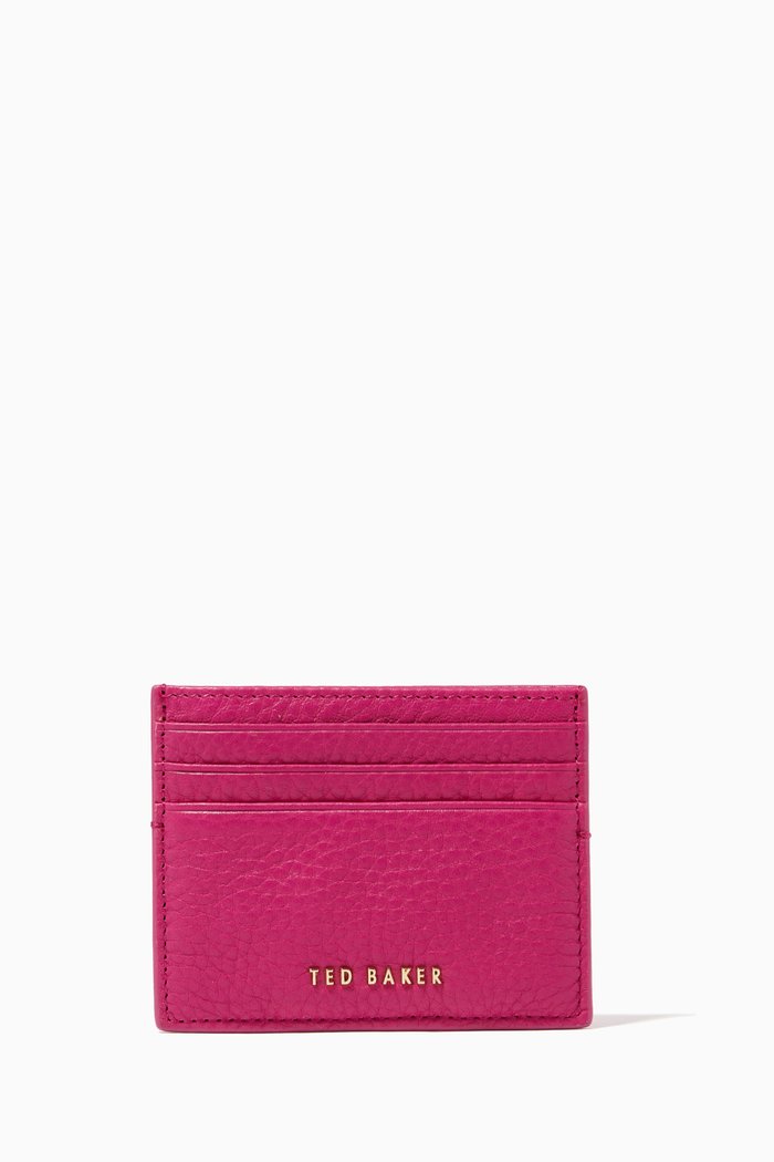 

Solen Card Holder in Leather, Pink