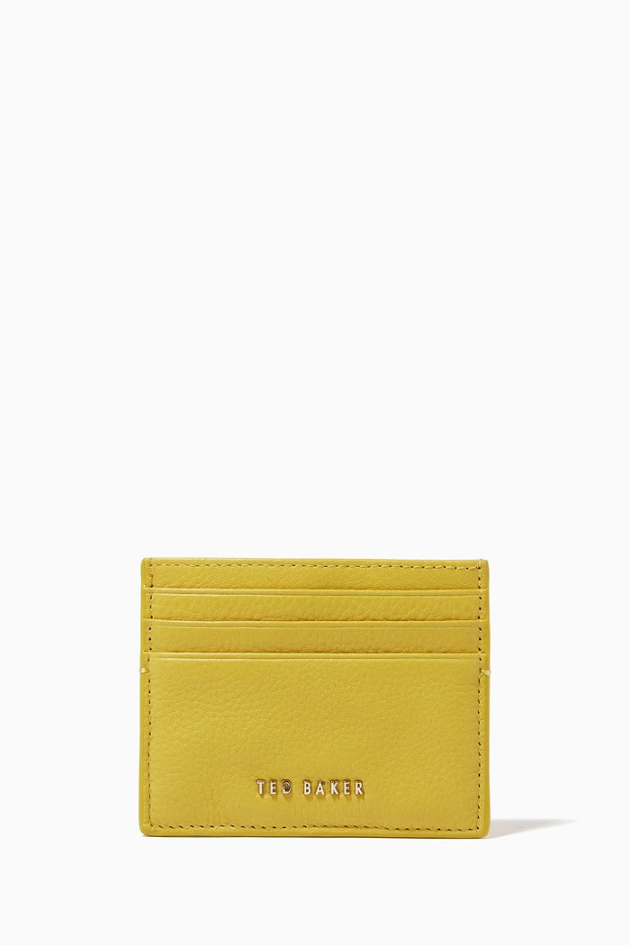 

Solen Card Holder in Leather, Yellow