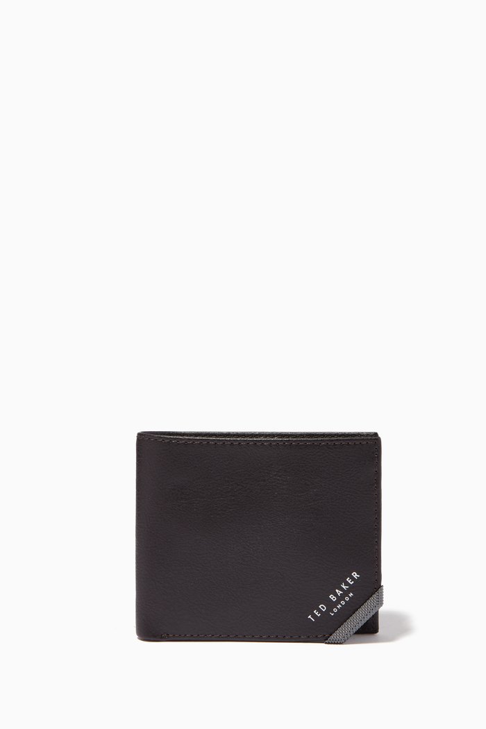 

Crawll Bifold Wallet with Zip in Leather, Brown