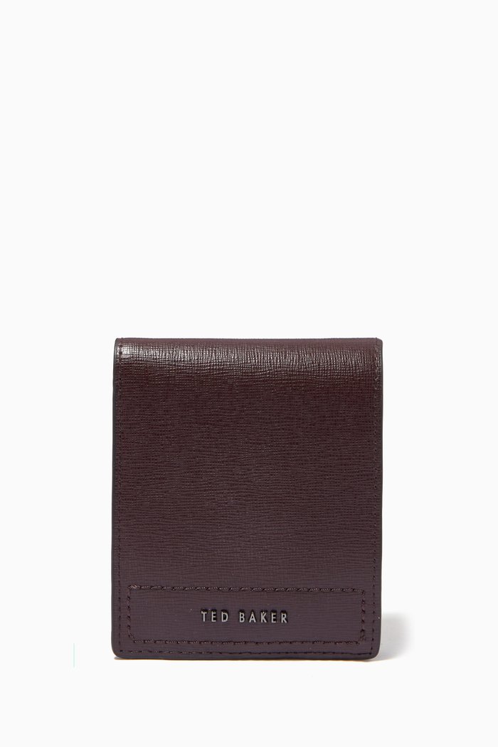 

Corandr Bifold Wallet in Saffiano Leather, Brown
