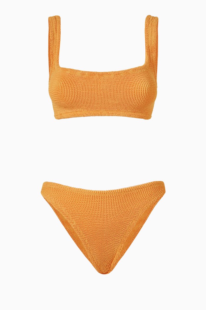 

Xandra Bikini in Crinkle Nylon Blend, Orange