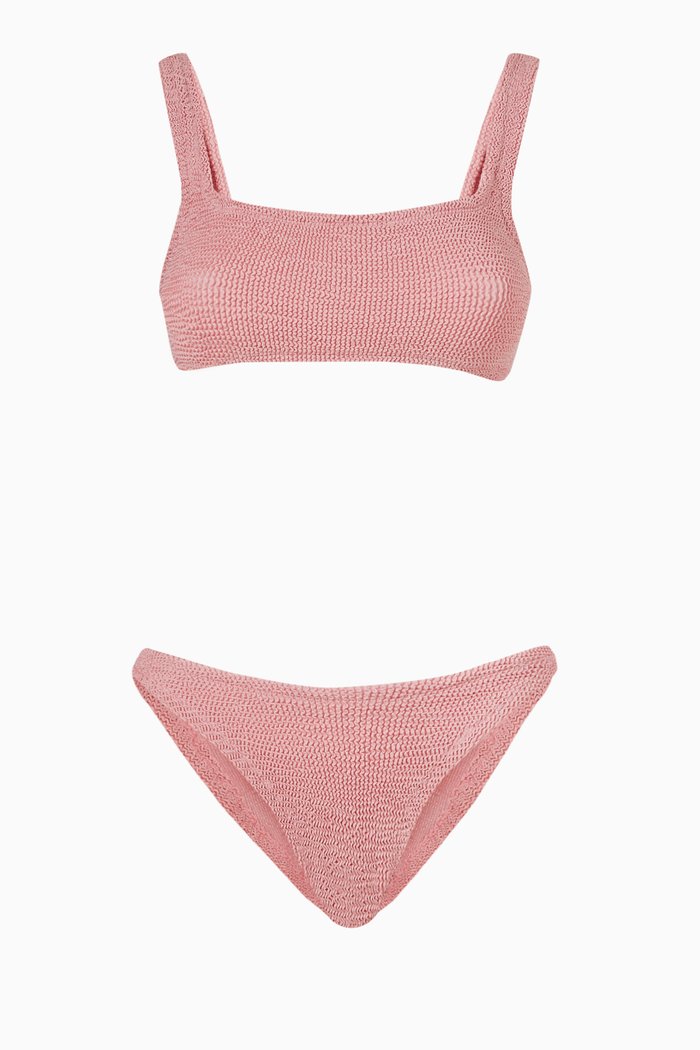 

Xandra Bikini in Crinkle Nylon Blend, Pink