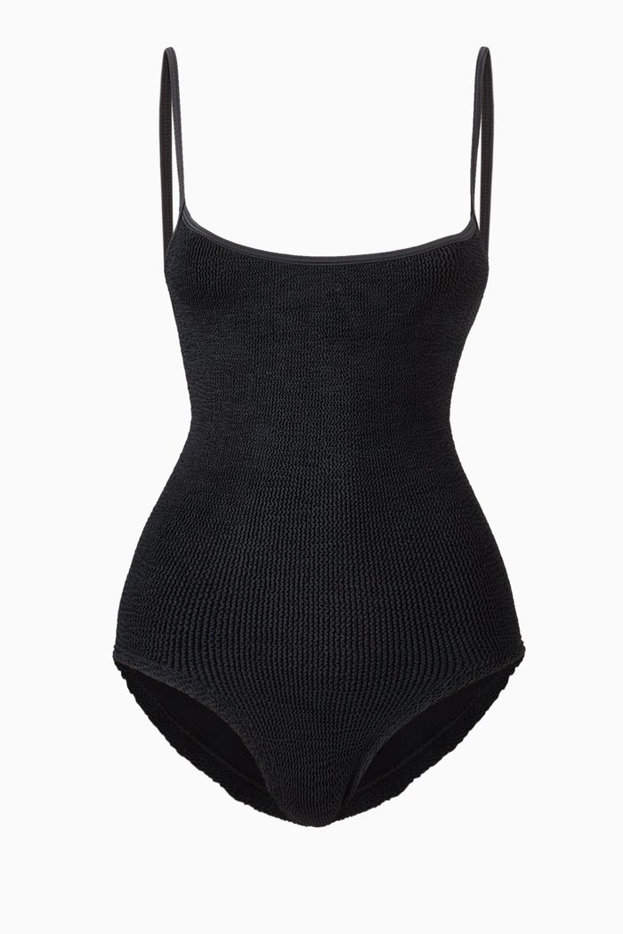 

Pamela Swimsuit in Crinkle Nylon Blend, Black