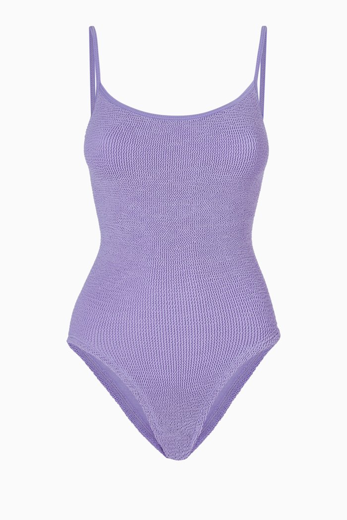 

Pamela Swimsuit in Crinkle Nylon Blend, Purple