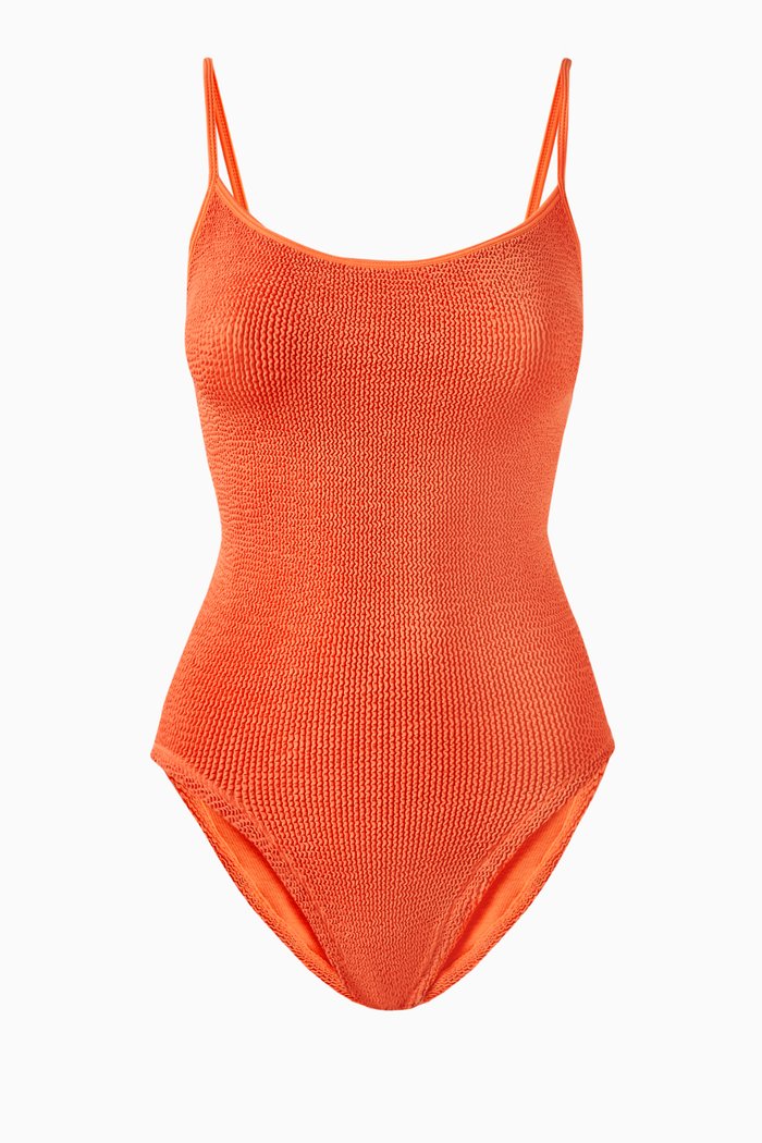 

Pamela Swimsuit in Crinkle Nylon Blend, Orange