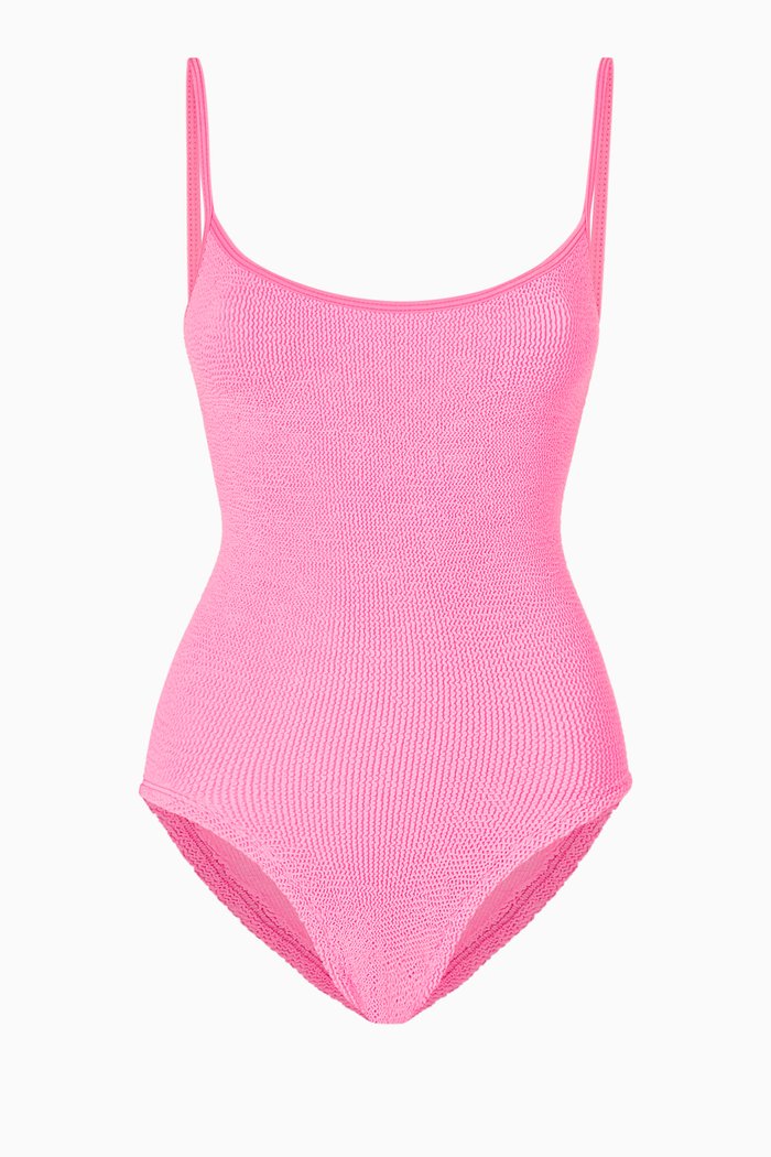 

Pamela Swimsuit in Crinkle Nylon Blend, Pink