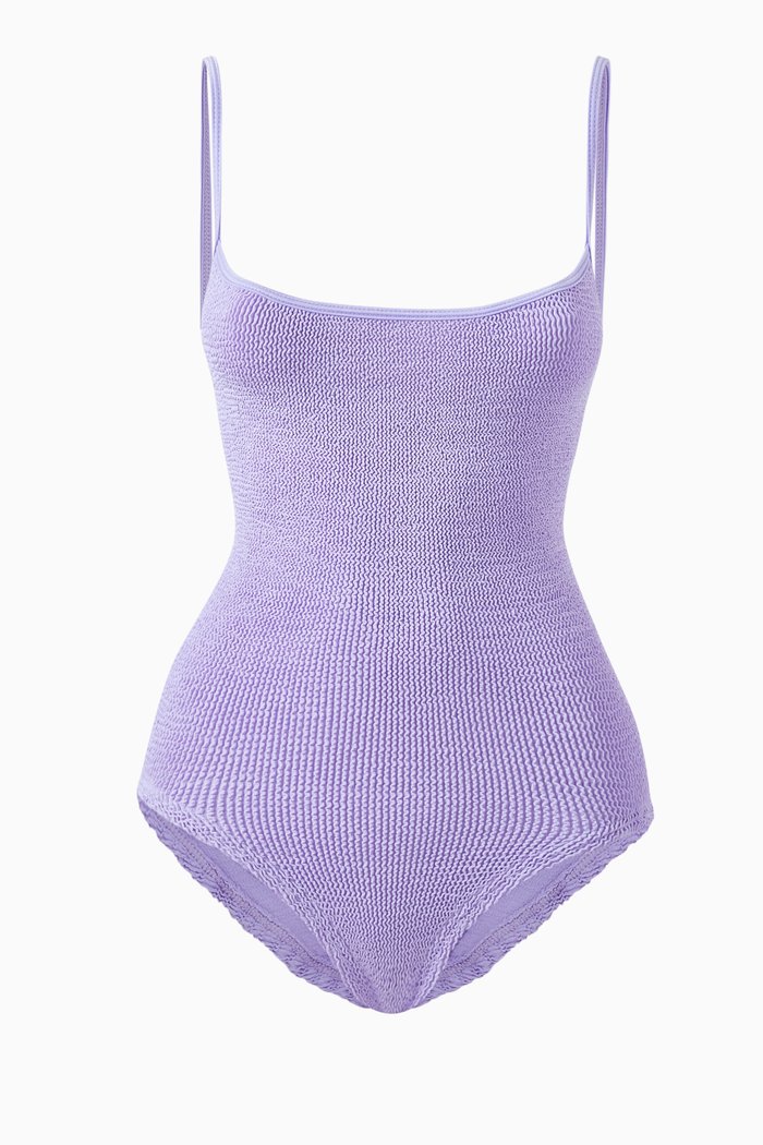 

Pamela Swimsuit in Crinkle Nylon Blend, Purple
