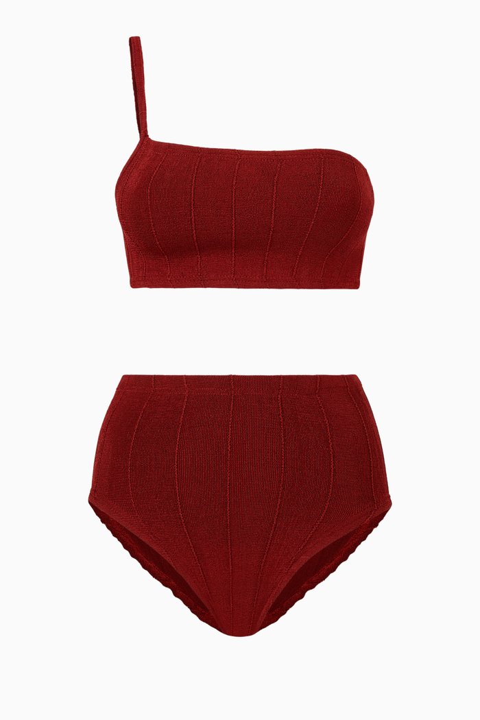 

Maxime Nile Bikini in Crinkle Nylon Blend, Brown