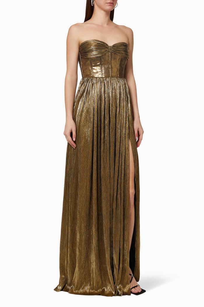 

Florence Strapless Gown, Gold