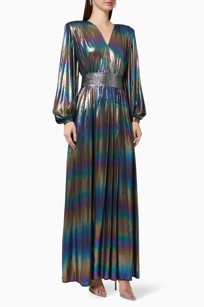 

Zoe Petrol Gown, Multicolour