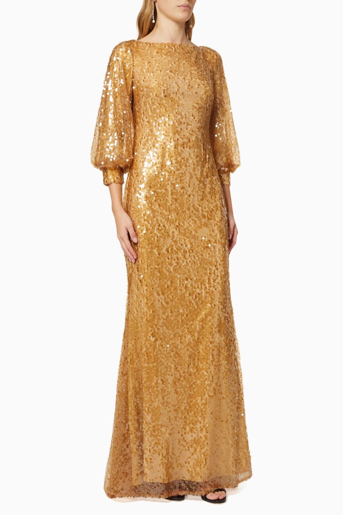 

Sequin Gown, Gold