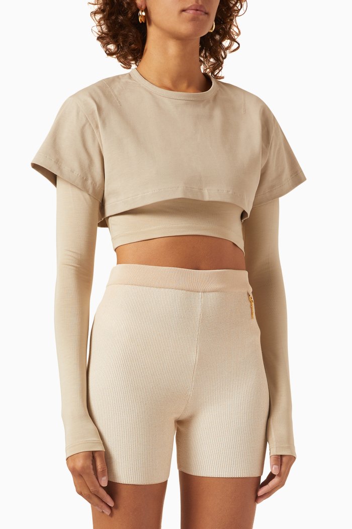 

Le Double T-shirt in Jersey, Neutral