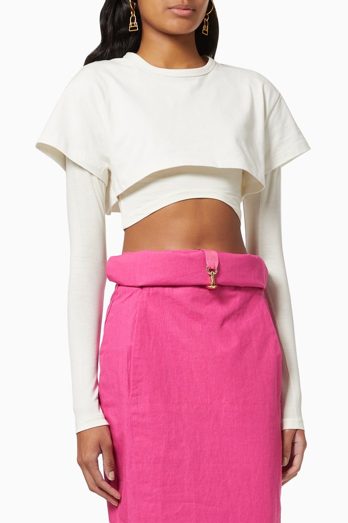

Le Double T-shirt in Stretch Lyocell, Neutral