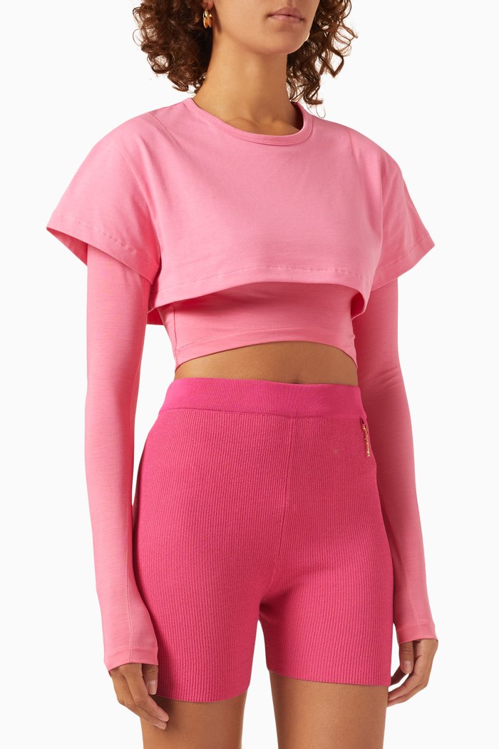 

Le Double T-shirt in Jersey, Pink