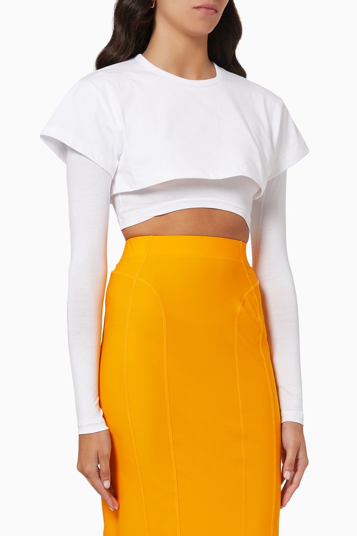 

Le Double T-shirt in Cotton Jersey, White