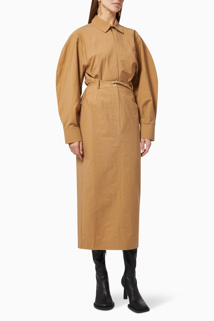 

La Robe Uzco in Cotton Poplin, Neutral