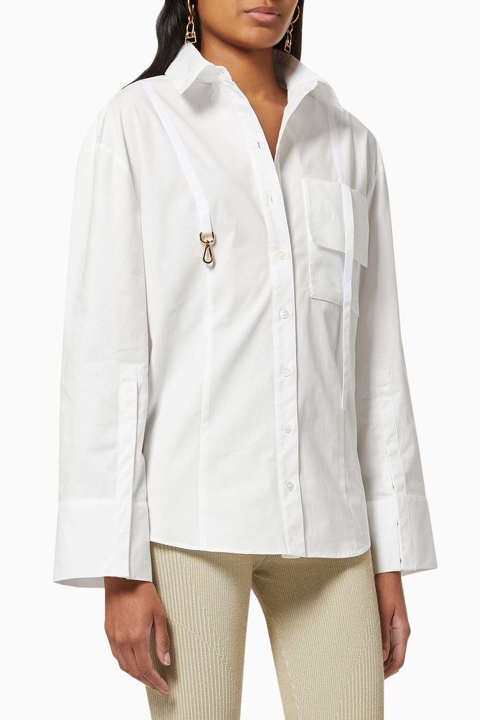

La Chemise Edolo in Cotton Poplin, White
