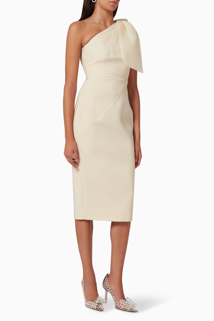 

Kaza Dress in Crepe, Neutral