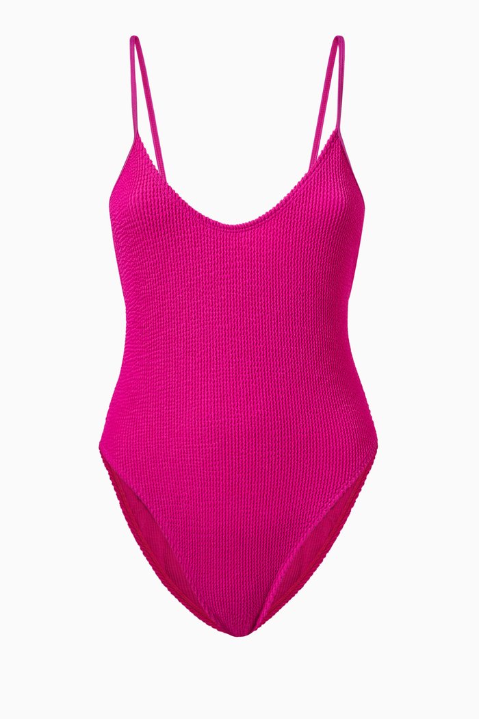 

Always Fits Swimsuit in Crinkle Rib Knit, Pink