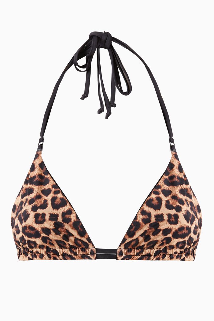 

Hi Hi Tanga Top in Nylon, Brown