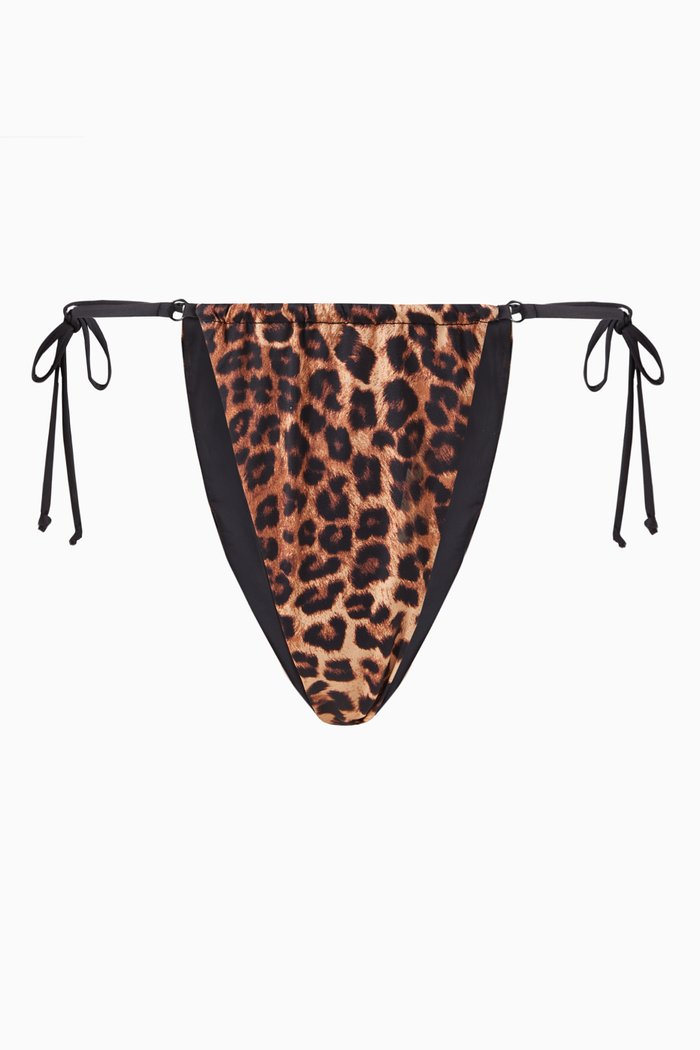 

Hi Hi Tanga Bottom in Nylon, Brown