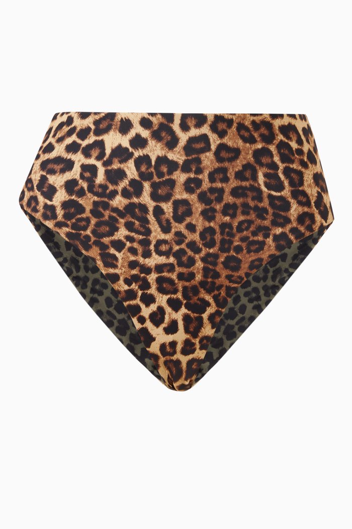 

Good Waist Reversible Bikini Bottom in Matte Nylon, Brown