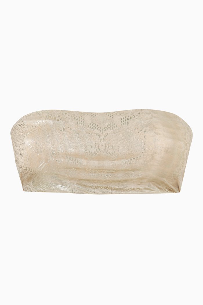 

Metallic Better Band Top in Nylon, Silver