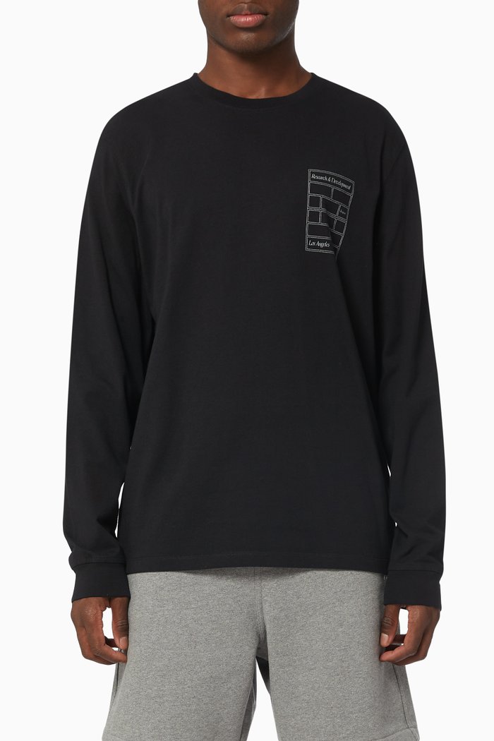 

Graphic T-shirt in Cotton Jersey, Black