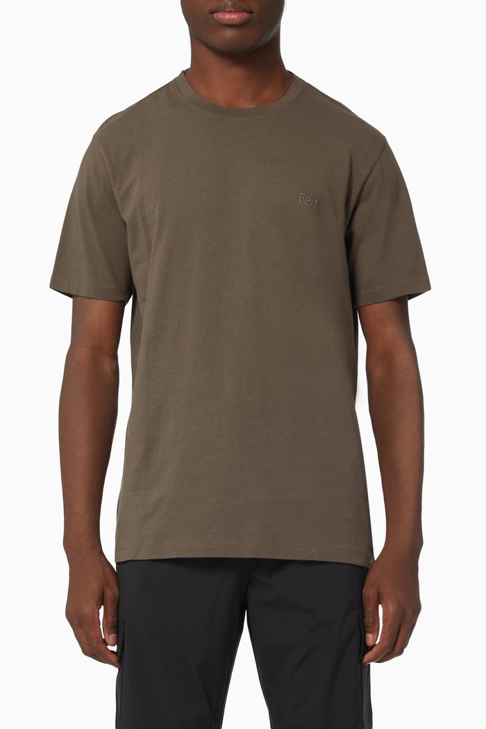 

Logo T-shirt in Cotton Jersey, Brown