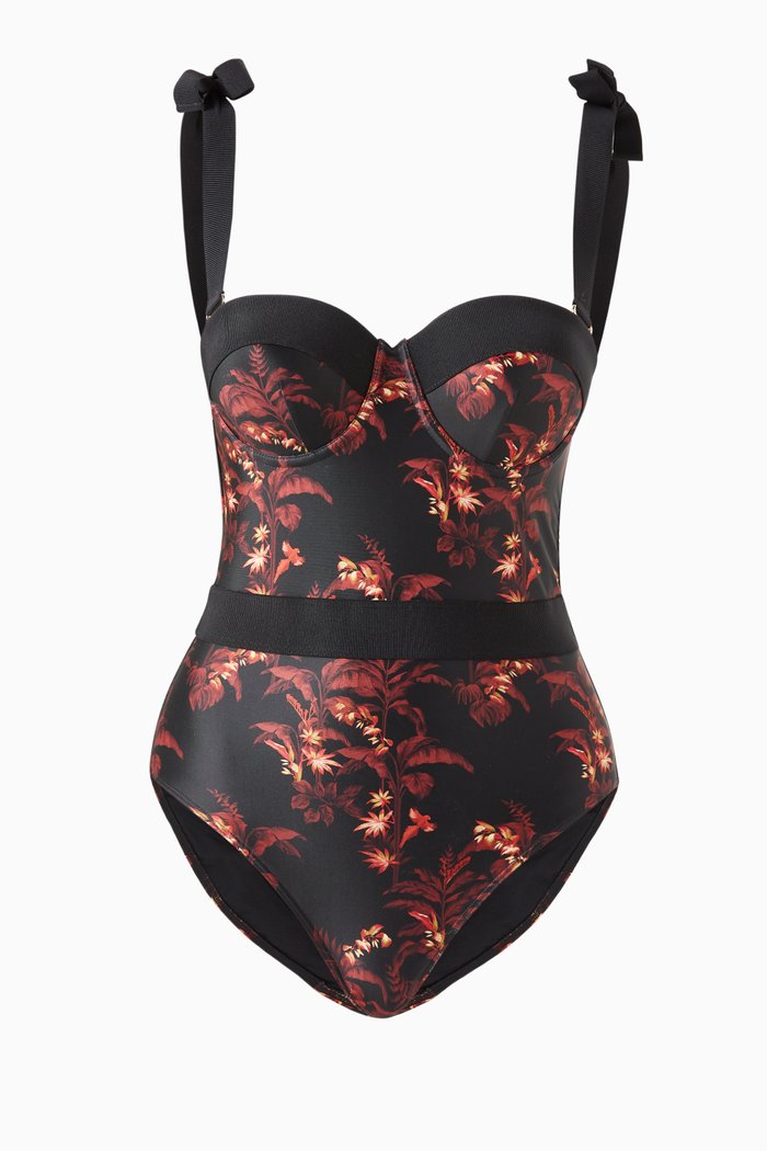 

Friidaa Swimsuit in Botanical ECONYL®, Black