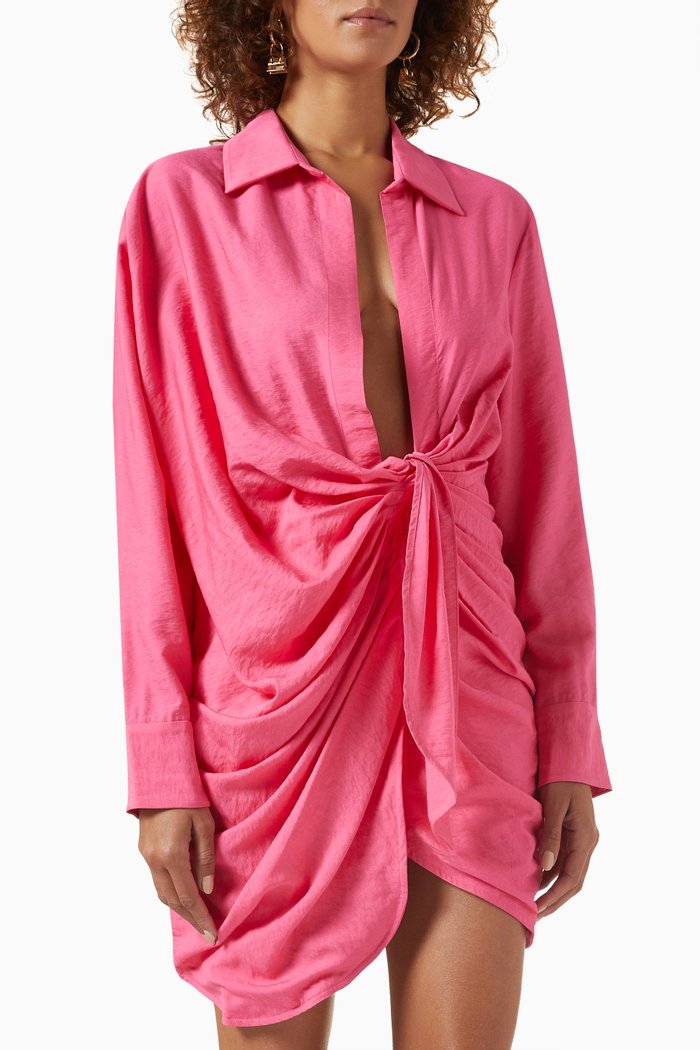 

La Robe Bahia Dress in Viscose, Pink