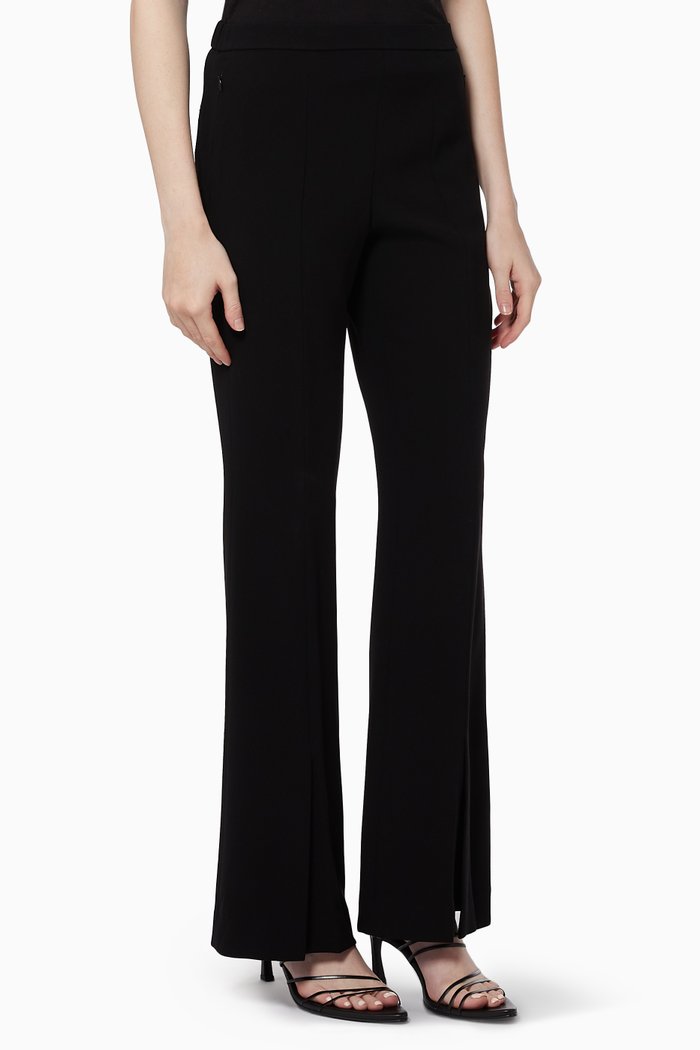 

Slit Demitria Pants in Crepe, Black