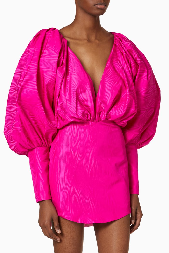 

Puff Sleeve Mini Dress, Pink