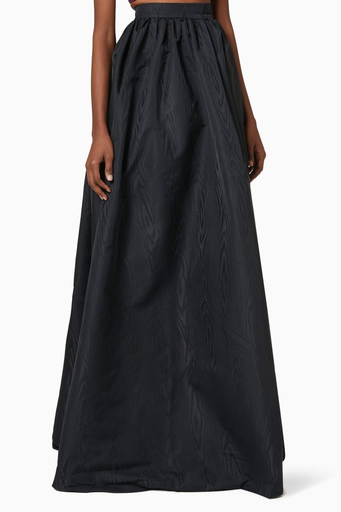

Flared Maxi Skirt, Black