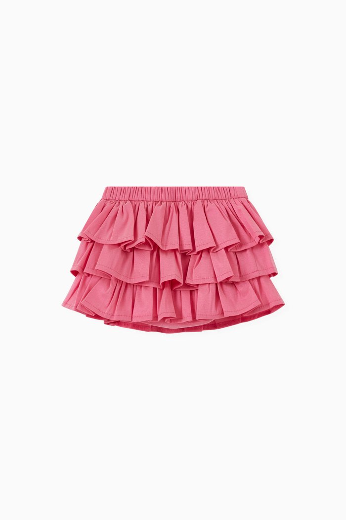 

Layered Ruffle Skirt, Pink
