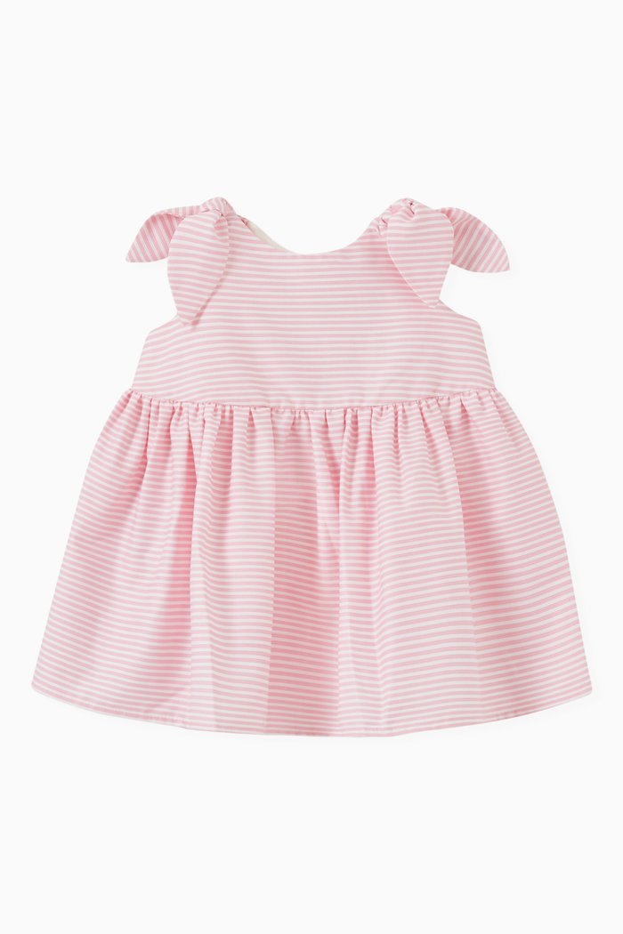 

Striped Bow Dress, Pink
