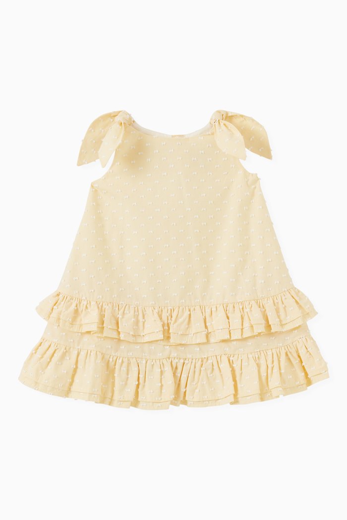 

Ruffle Bow Dress, Yellow