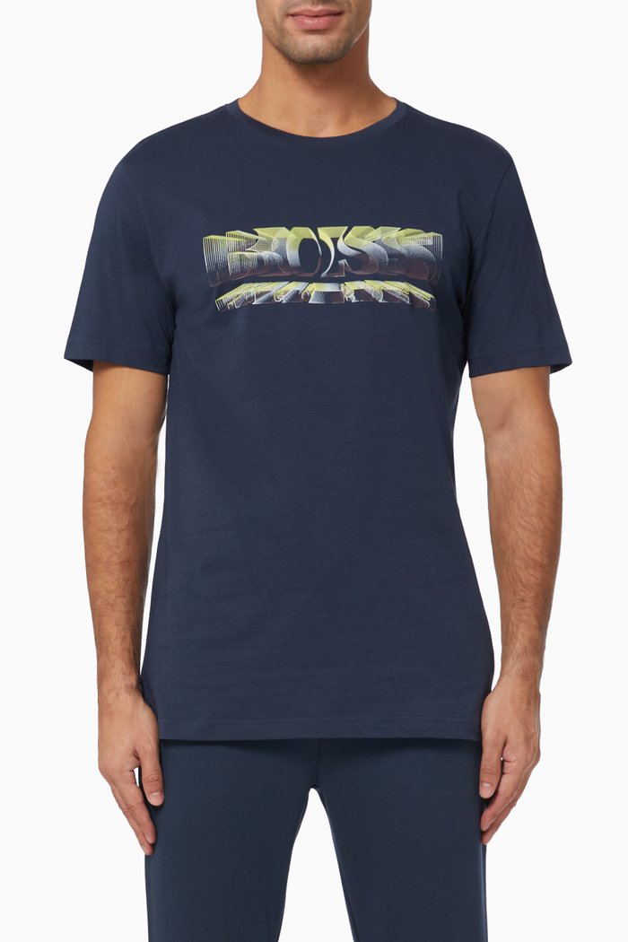 

Tee 4 Logo T-shirt in Jersey, Blue