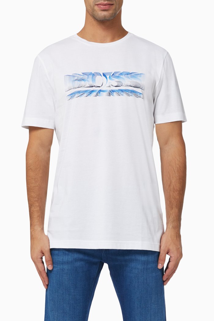 

Tee 4 Logo T-shirt in Jersey, White