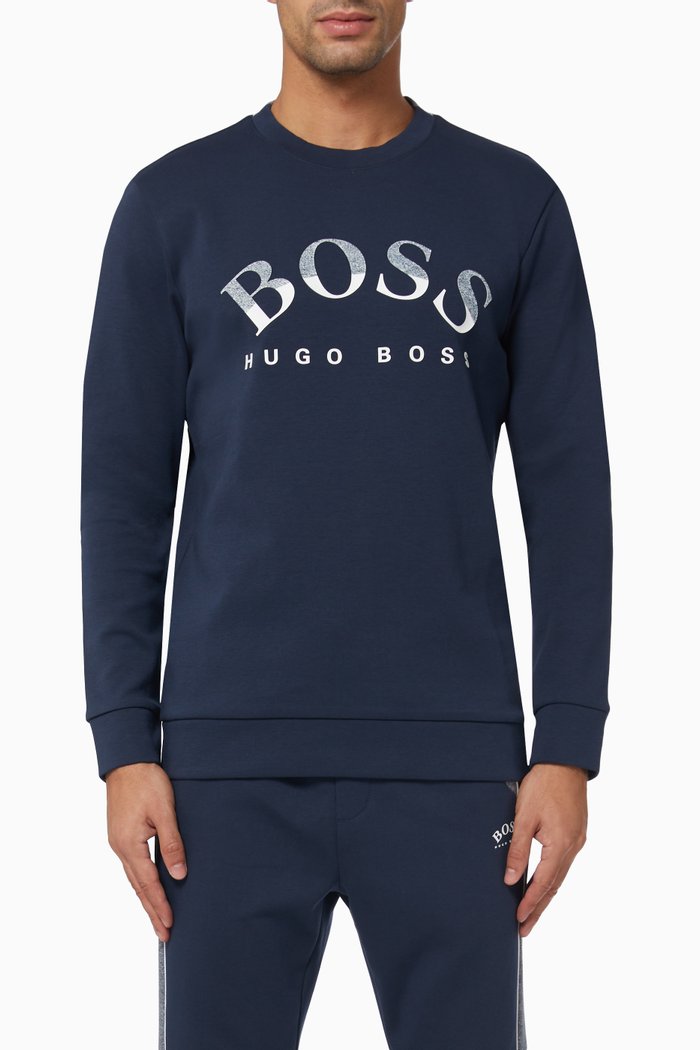 

Salbo 1 Logo Sweatshirt in Jersey, Blue