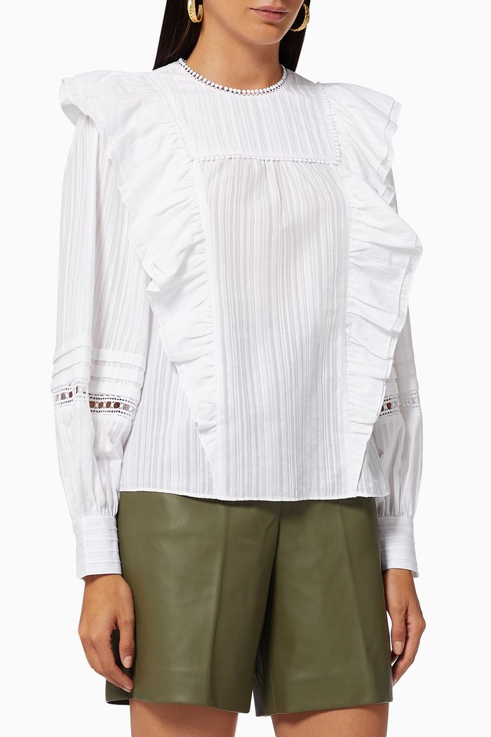 

Silais Blouse in Cotton, Neutral